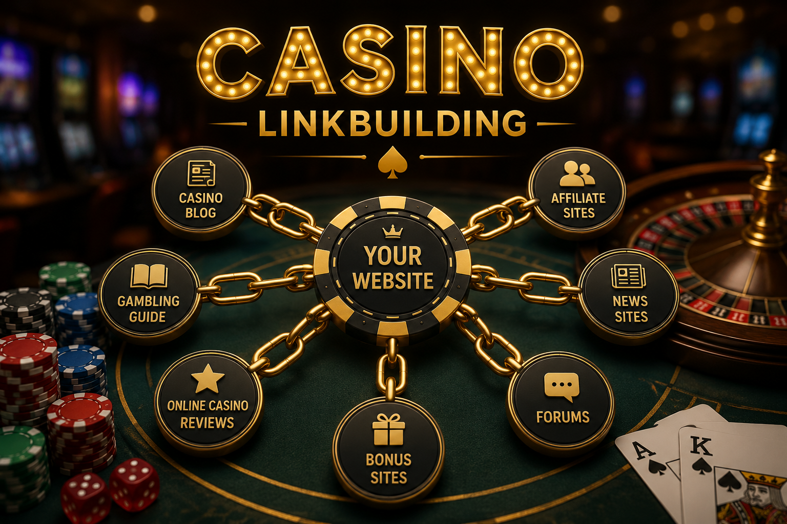 Casino link building publisher outreach és backlink network